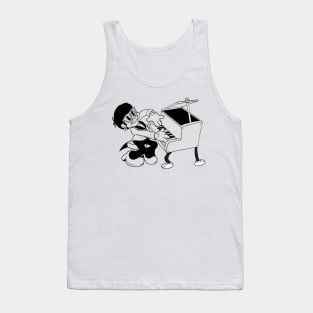 1930s rubberhose rockstar playing the piano Tank Top